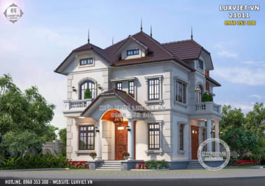 Chiêm ngưỡng mẫu biệt thự 2 tầng tân cổ điển 150m2 đẹp – LV 21011
