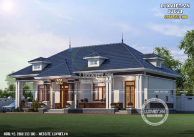 Bản vẽ mẫu nhà cấp 4 đẹp 1 tầng tại Thanh Hóa – LV 13021