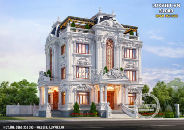 Chiêm ngưỡng mẫu biệt thự 3 tầng đẹp sang trọng và lộng lẫy tại Kiên Giang – LV 31009