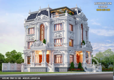 Chiêm ngưỡng mẫu biệt thự 3 tầng đẹp sang trọng và lộng lẫy tại Kiên Giang – LV 31009