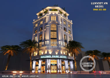 Thiết kế khách sạn 3 sao 2 mặt tiền đẹp – Halong Park Hotel – LV 68201