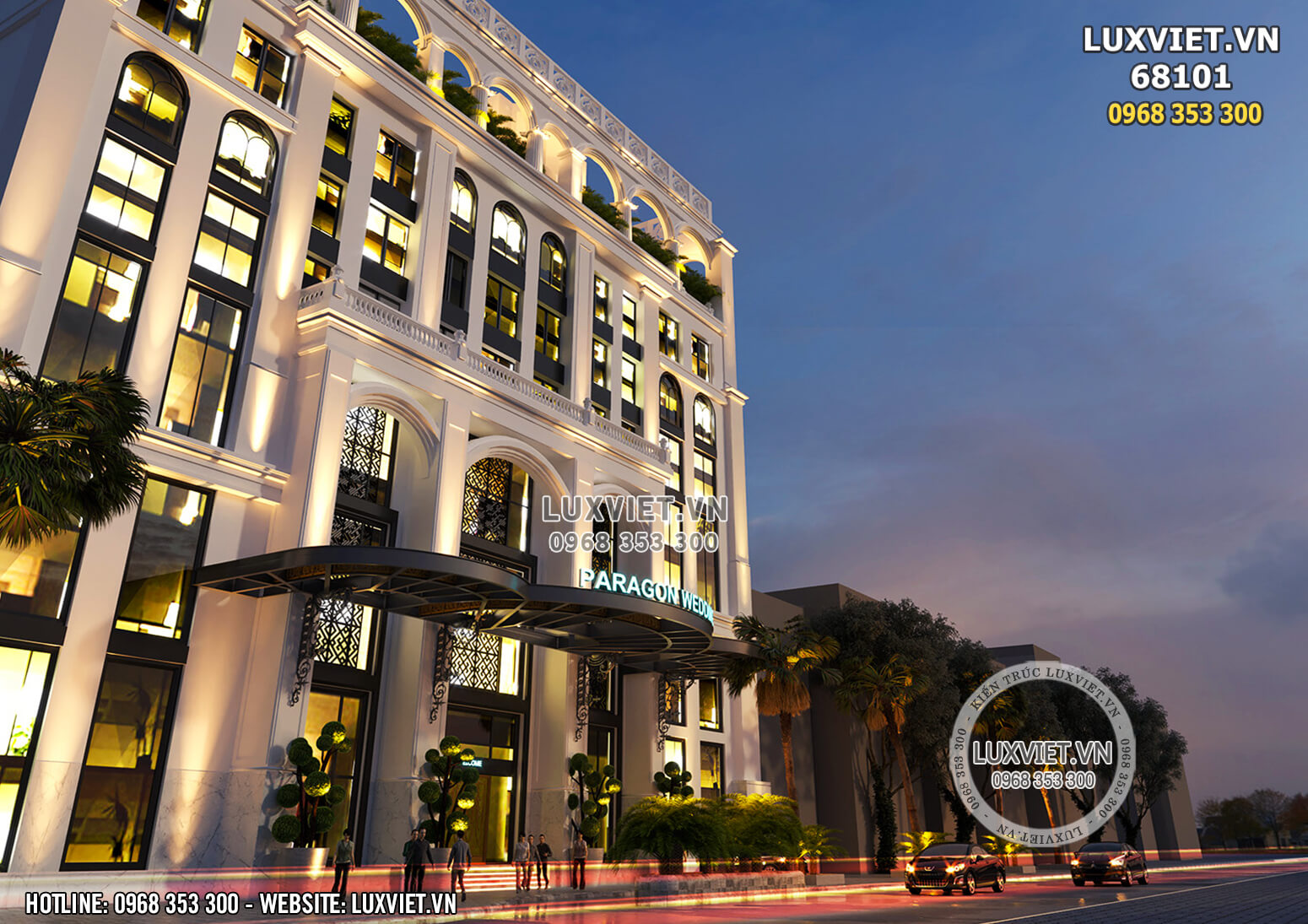 Hình ảnh: Góc chụp chéo của thiết kế khách sạn 4 sao tân cổ điển