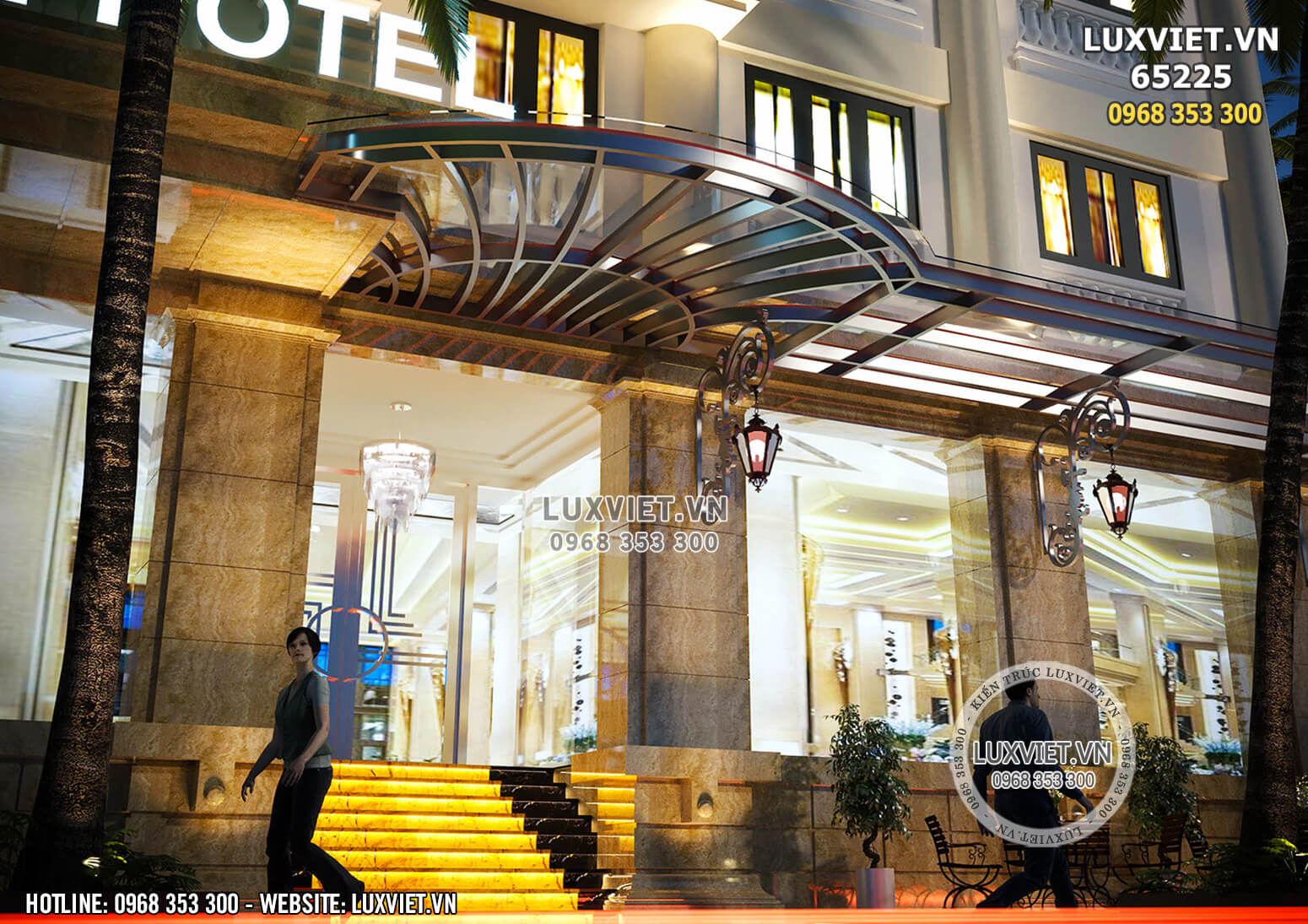 Hình ảnh: Thiết kế sảnh khách sạn đẹp và lịch lãm - LV 65225