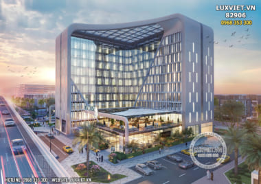 Thiết kế tổ hợp văn phòng khách sạn thương mại tại Sơn La – LV 82906