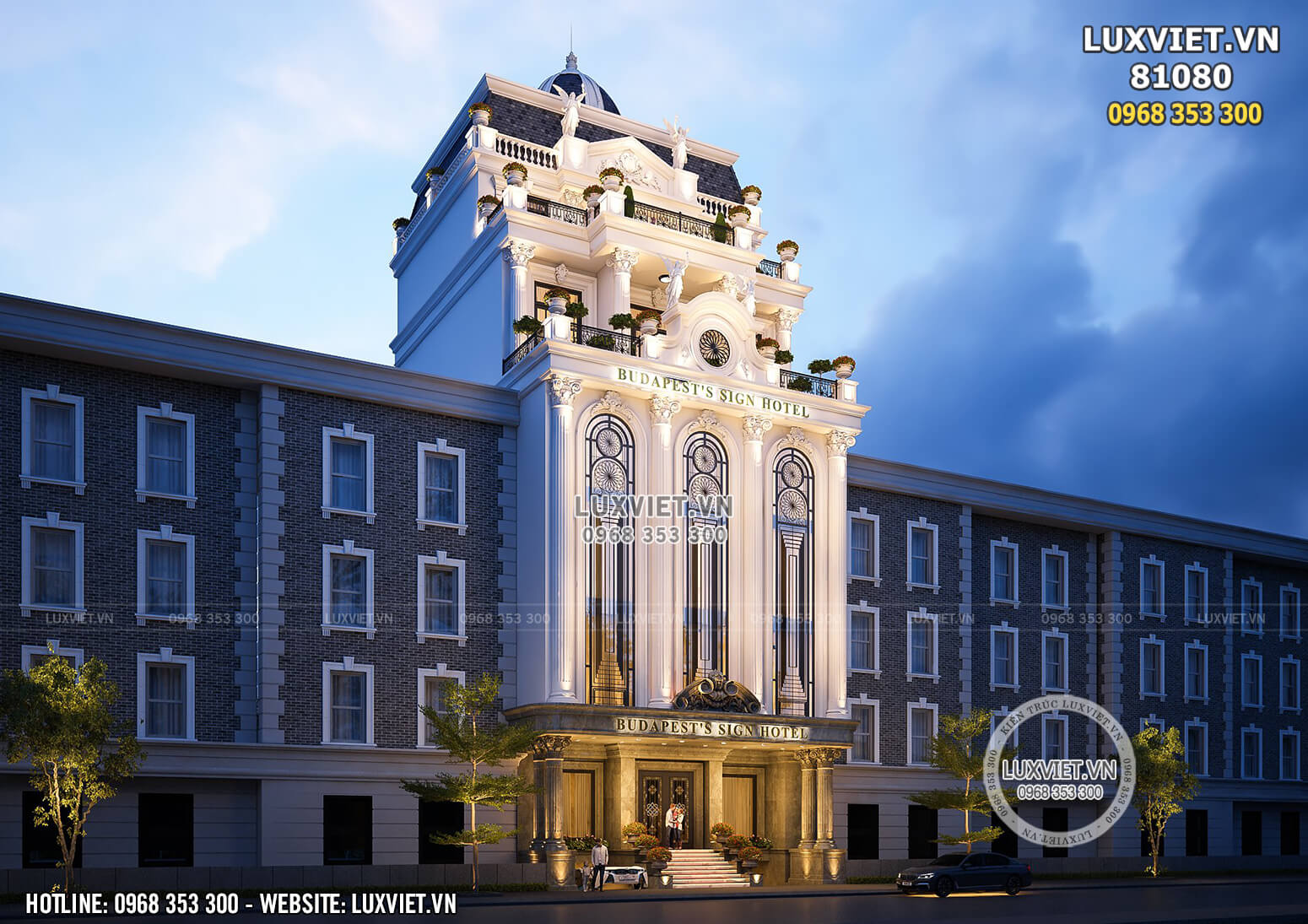 Hình ảnh: Thiết kế khách sạn tân cổ điển tại Lâm Đồng - Đà Lạt - LV 81080