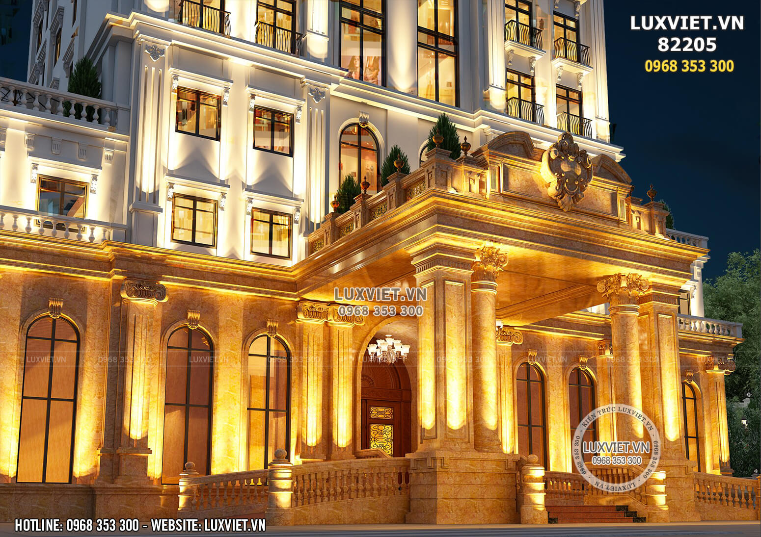 Hình ảnh: Chiêm ngưỡng mặt tiền nổi bật và lộng lẫy của mẫu khách sạn 3 sao tại Quảng Ninh - LV 82205