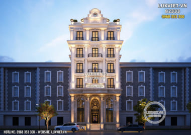 Thiết kế khách sạn Hạ Long tân cổ điển đẹp 5 tầng năm 2022 – LV 82333