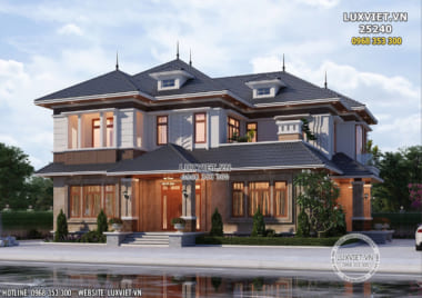 Thiết kế biệt thự 2 tầng mái nhật đẹp tại Kiên Giang – LV 25240